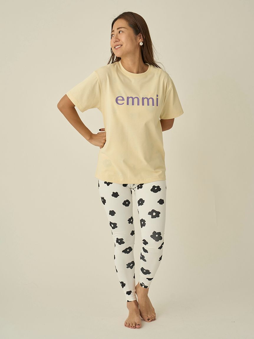 emmi yoga「カモミール柄レギンス」|スカート|