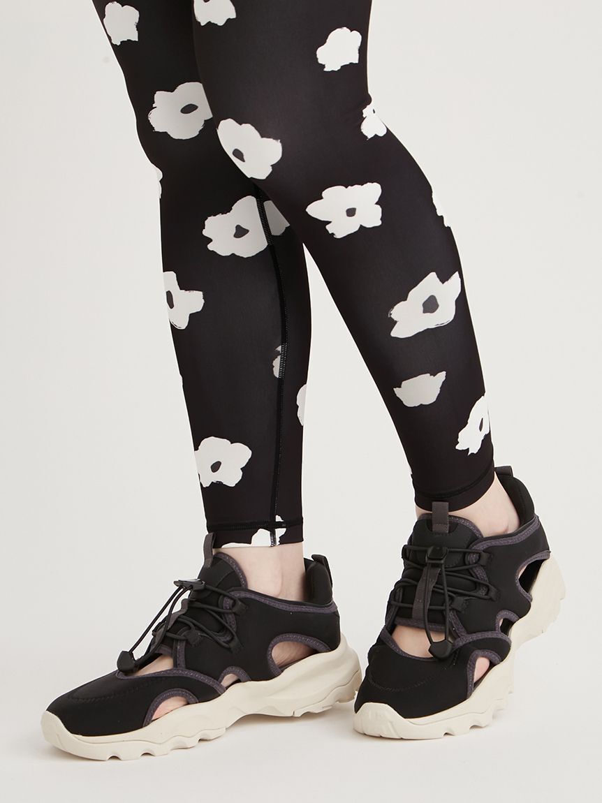 emmi yoga「カモミール柄レギンス」|スカート|