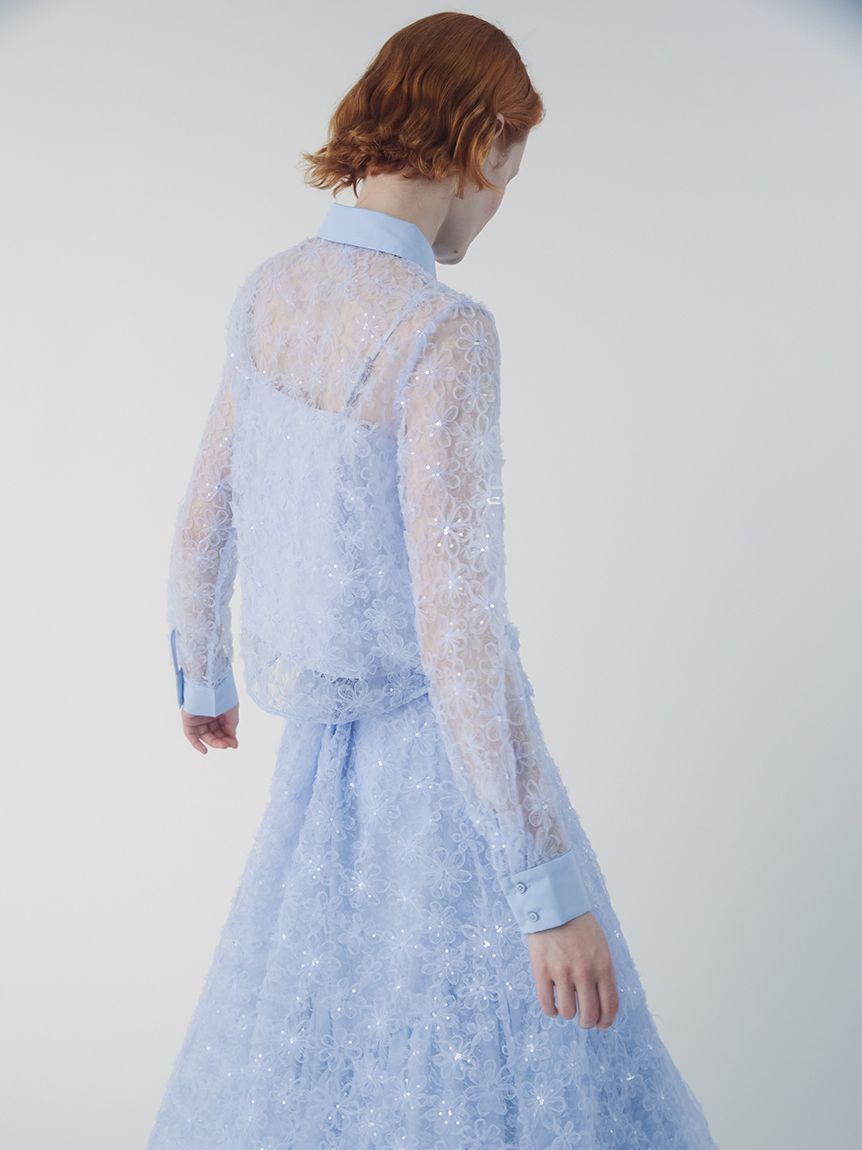 FURFUR「立体フラワーレースブラウス」|シャツ・ブラウス|