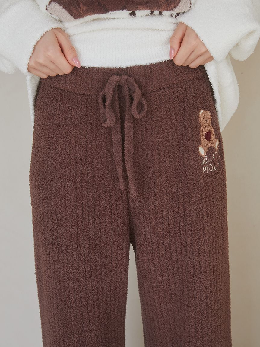 gelato pique「【ラッピング済み】ベビモコハートベアジャガードプルオーバー＆ロングパンツSET」|ルームウェア|