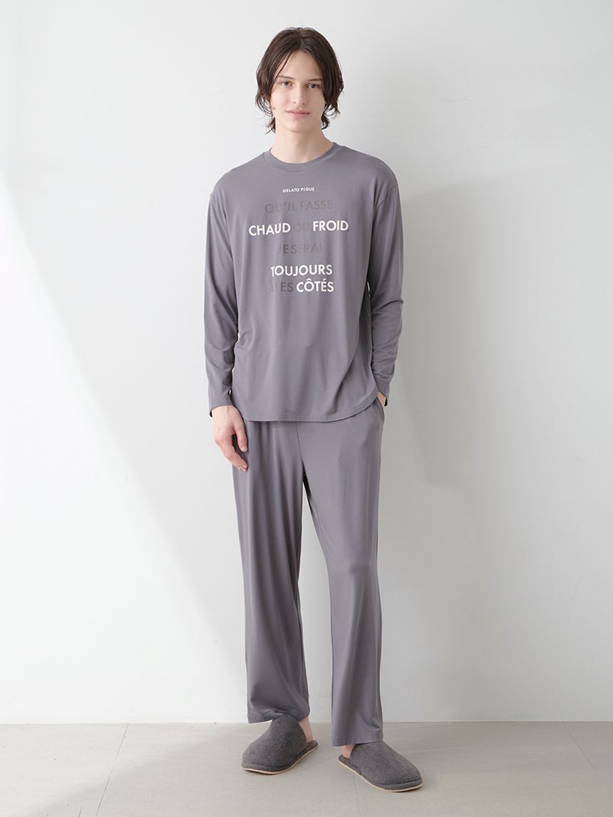 GELATO PIQUE HOMME「【HOMME】カラーワンポイントロングパンツ」|ルームウェア|