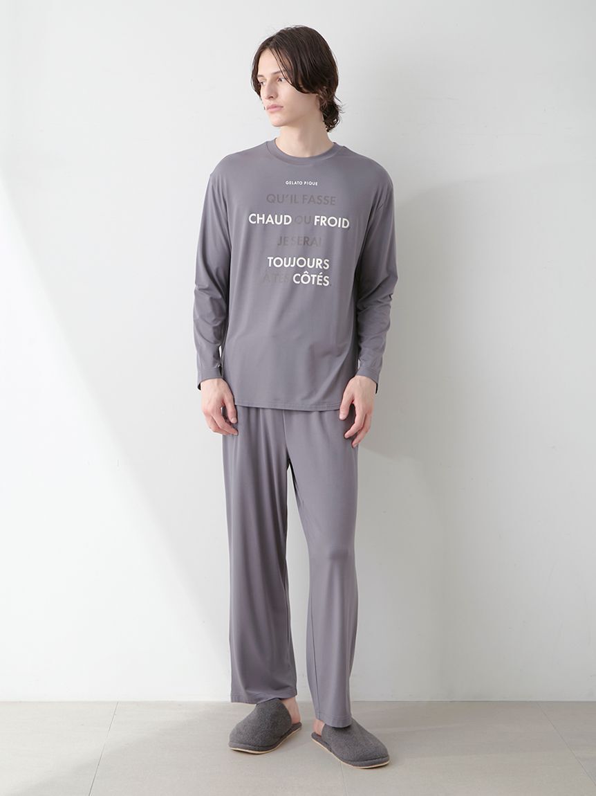 GELATO PIQUE HOMME「【HOMME】カラーワンポイントロングパンツ」|ルームウェア|