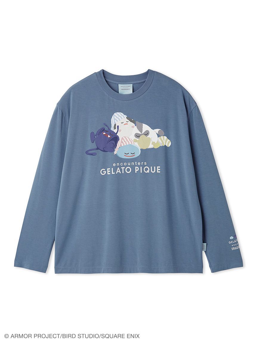 GELATO PIQUE HOMME「【ドラゴンクエスト】【メンズ】スリーピングモンスターワンポイントロンT」|ルームウェア|