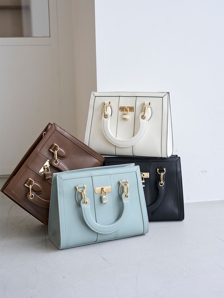 SNIDEL「スクエアパッドロックバッグ」|ハンドバッグ|