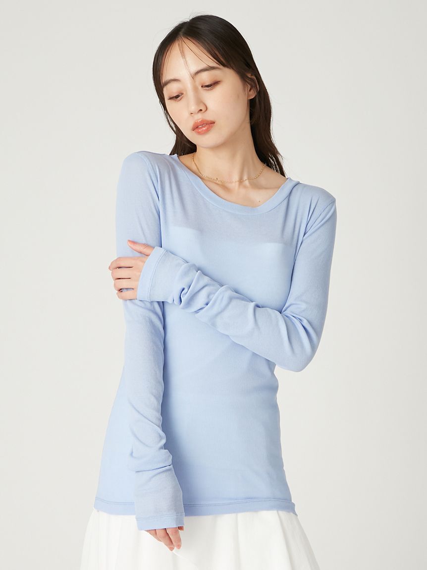 FRAY I.D「シアーカットソー」|Tシャツ・カットソー|