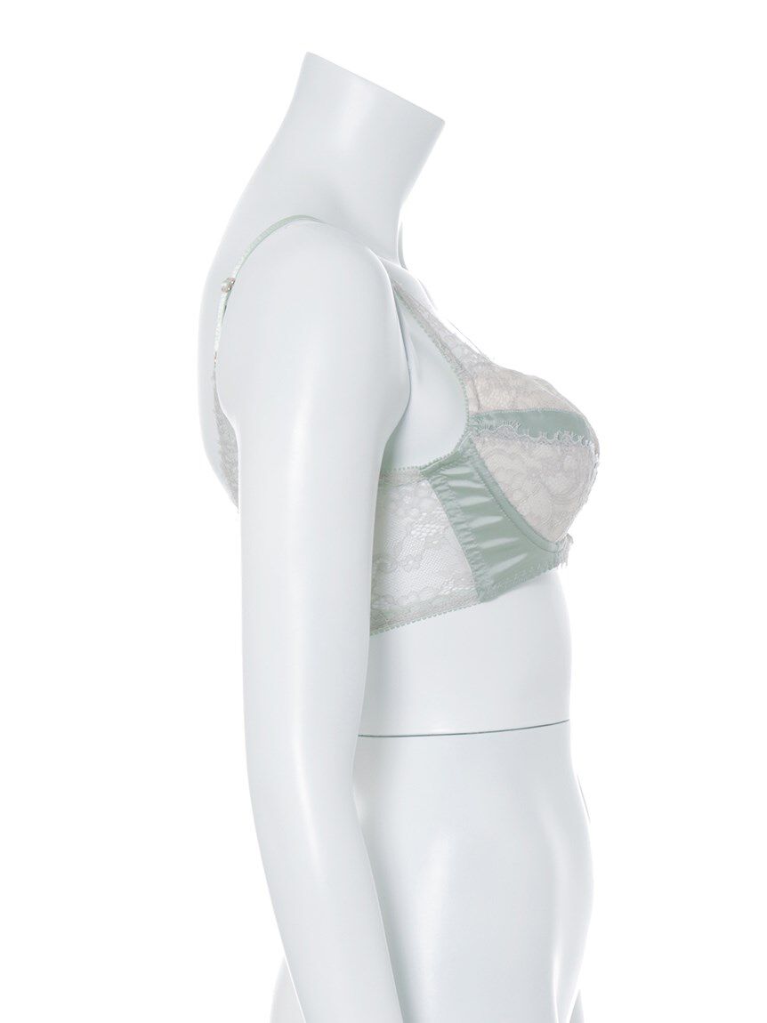 LILY BROWN Lingerie「【LILY BROWN Lingerie】サテン アイラッシュレース ブラ」|インナー|