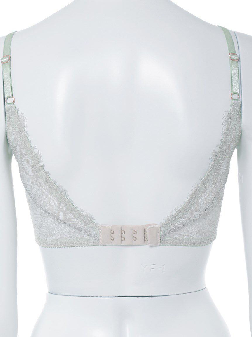 LILY BROWN Lingerie「【LILY BROWN Lingerie】サテン アイラッシュレース ブラ」|インナー|