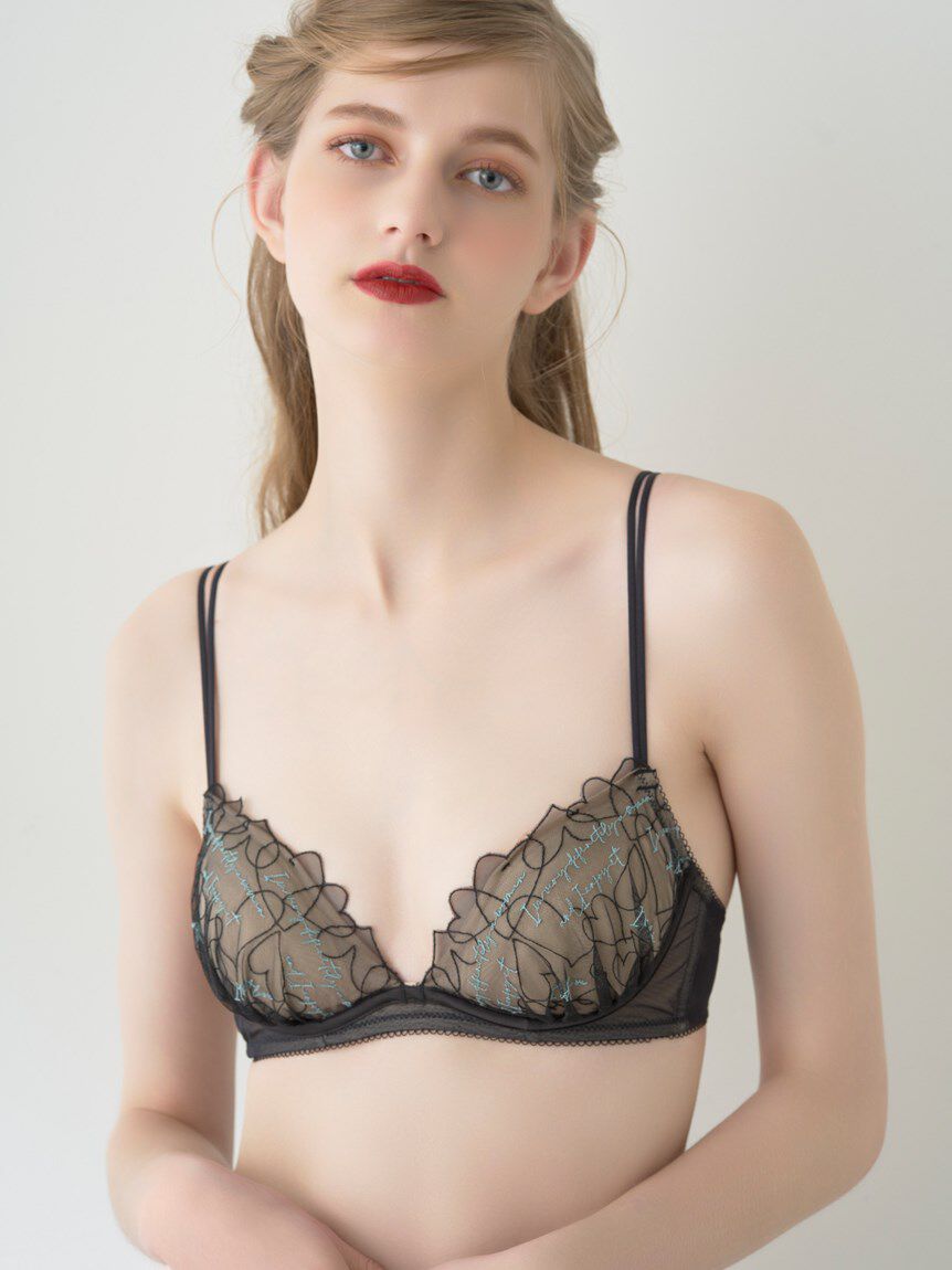 LILY BROWN Lingerie「【LILY BROWN Lingerie】ハート エンブロイダリーレース  エフォートレシー ブラ」|インナー|