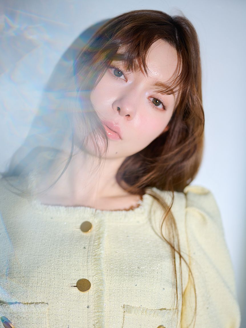 LILY BROWN「ハーフスリーブツイードジャケット」|テーラードジャケット|