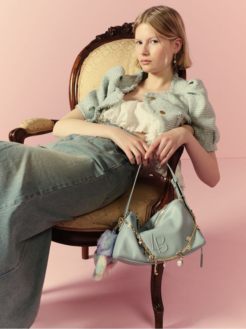 LILY BROWN「ハーフスリーブツイードジャケット」|テーラードジャケット|