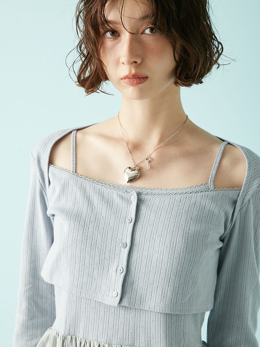 LILY BROWN「イニシャルハートロケットネックレス」|ネックレス|