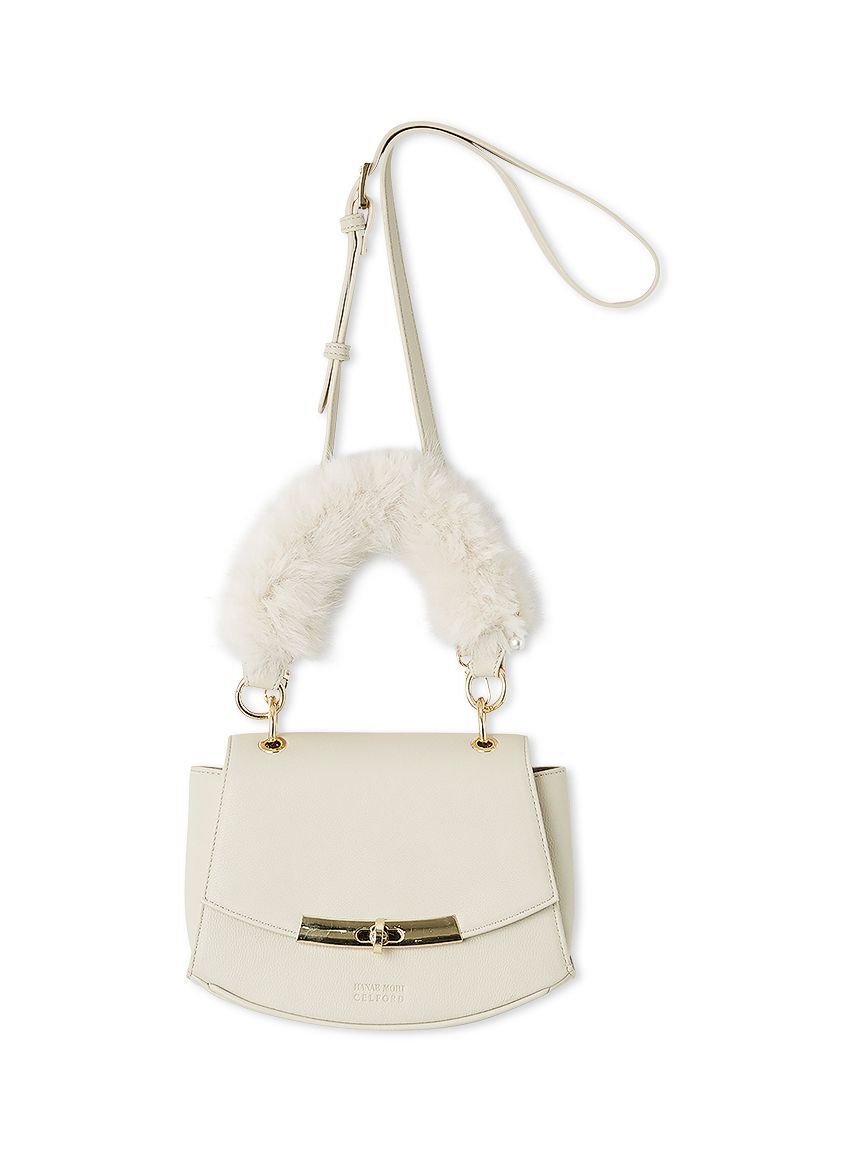 CELFORD「【HANAE MORI&times;CELFORDコラボ】フェイクファーハンドルカバーハンドバッグ」|ハンドバッグ|
