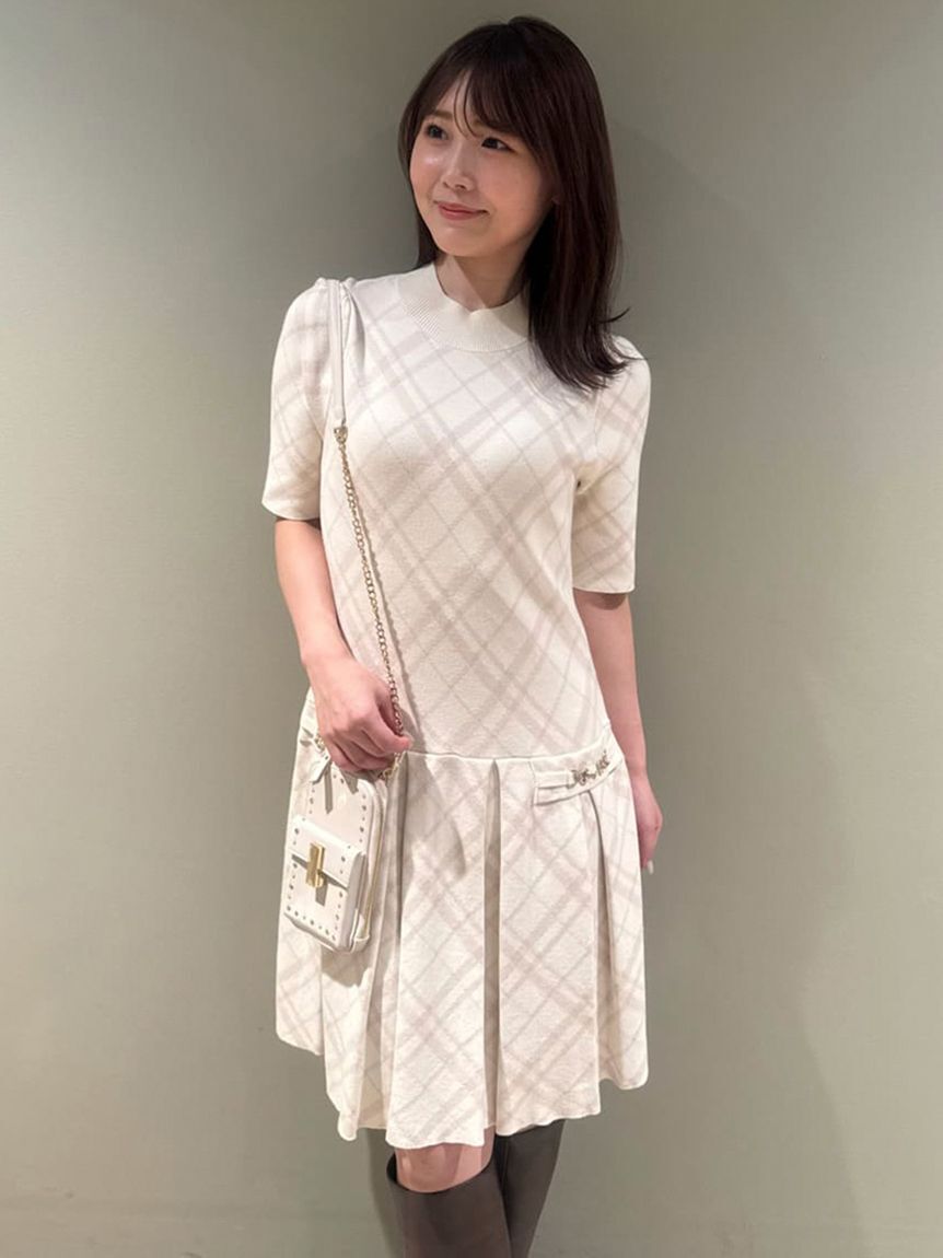 CELFORD「プリーツニットワンピース」|ワンピース|