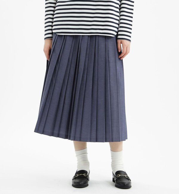 MACKINTOSH PHILOSOPHY「タイプライタープリーツスカート」|スカート|ブルー