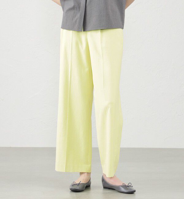 MACKINTOSH PHILOSOPHY「【2024年春夏モデル】ドライオックスフォードワイドパンツ」|その他|イエロー2