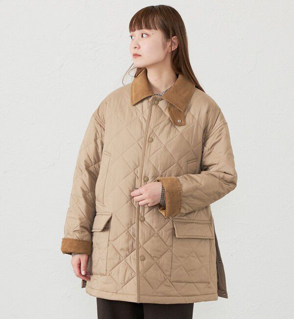 MACKINTOSH PHILOSOPHY「【アニチューブ掲載】GREY LABEL 【SOMERFORD（サマーフォード）】キルティング」|ステンカラーコート|ベージュ