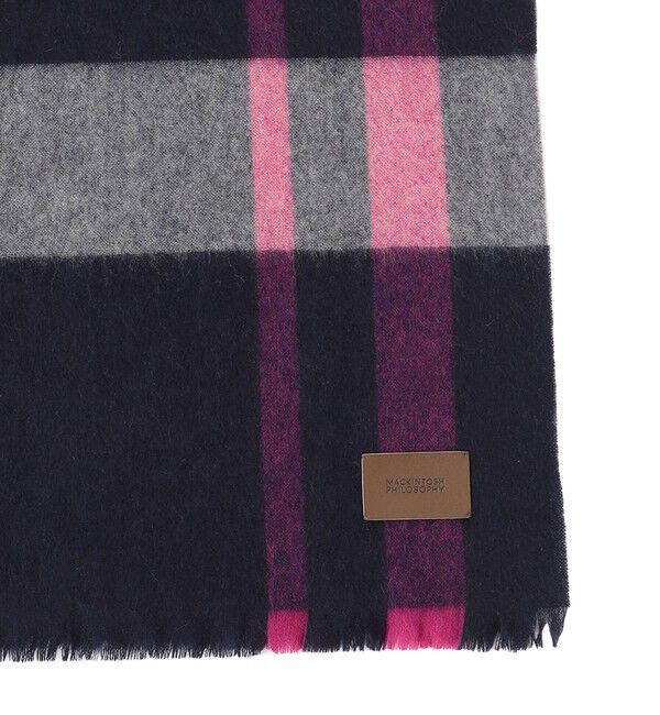 MACKINTOSH PHILOSOPHY「ウォッシャブルカシミヤブロックチェックストール」|ストール|
