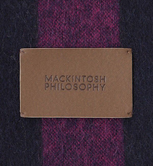 MACKINTOSH PHILOSOPHY「ウォッシャブルカシミヤブロックチェックストール」|ストール|