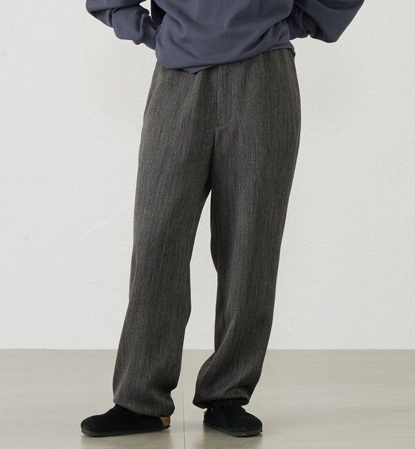MACKINTOSH PHILOSOPHY「GREY LABEL サテンツイードドロストパンツ」|その他|チャコールグレー