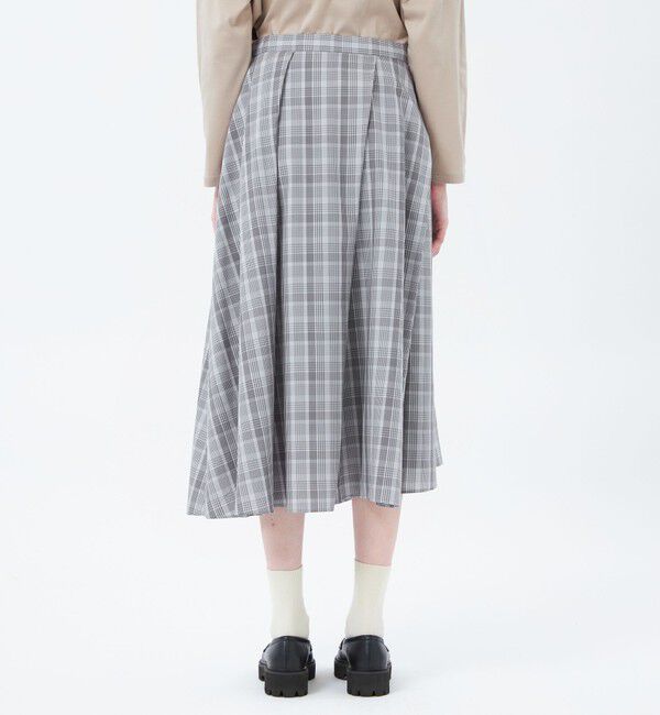 MACKINTOSH PHILOSOPHY「ランダムタックフレアチェックスカート」|スカート|