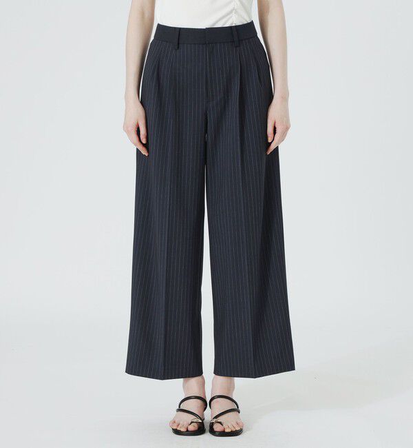  「ウォッシャブルストライプ2タックパンツ」|その他|