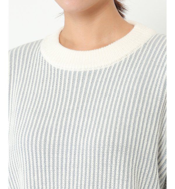 ikka「ストライプジャガードプルオーバー」|プルオーバー|