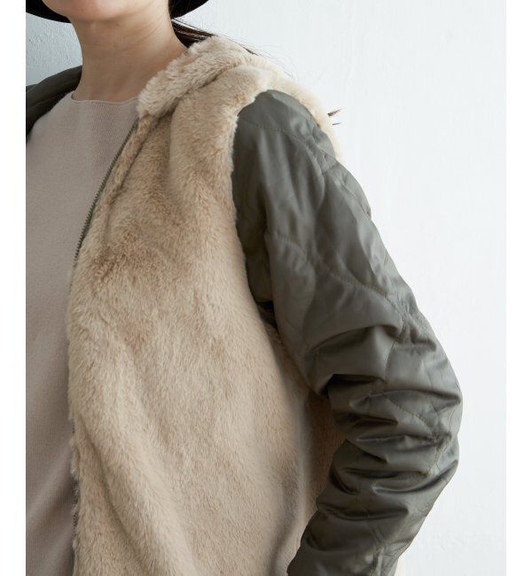 ikka「【雑誌InRed12月号掲載】 ファーライナー3WAYミドルマウンテンパーカー」|ブルゾン・スタジャン|