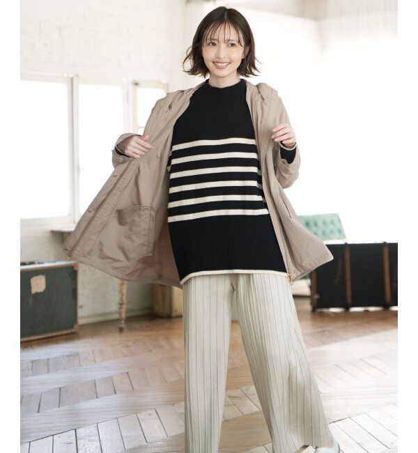 ikka「【雑誌InRed12月号掲載】 ファーライナー3WAYミドルマウンテンパーカー」|ブルゾン・スタジャン|