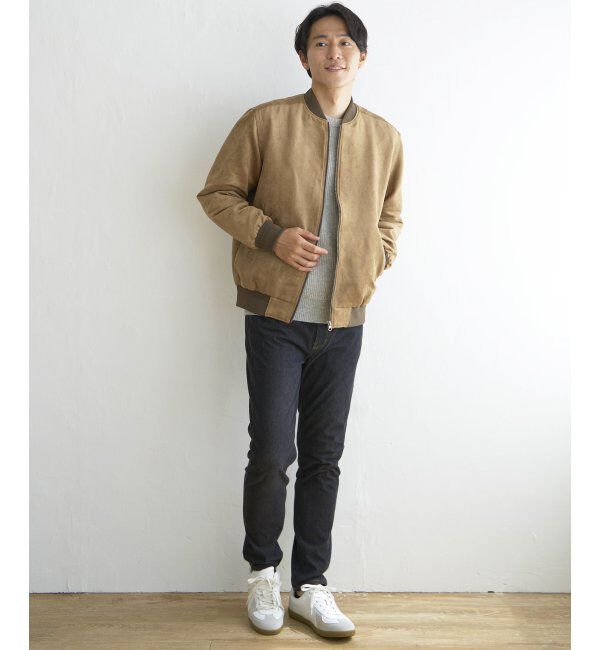 ikka「フェイクレザーブルゾン」|ブルゾン・スタジャン|
