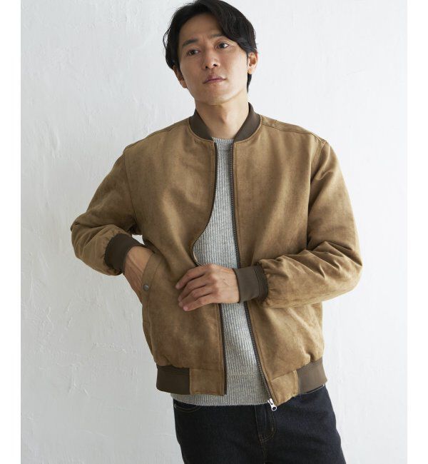 ikka「フェイクレザーブルゾン」|ブルゾン・スタジャン|