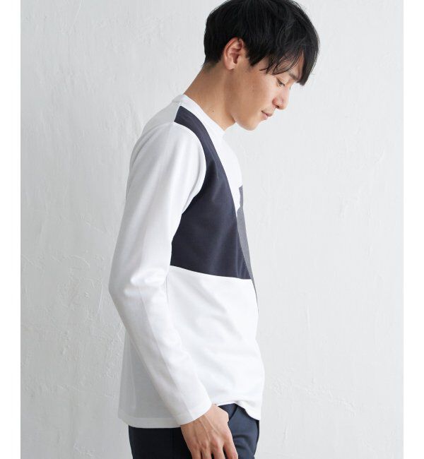 ikka「ブロックスポンチロンT」|Tシャツ・カットソー|