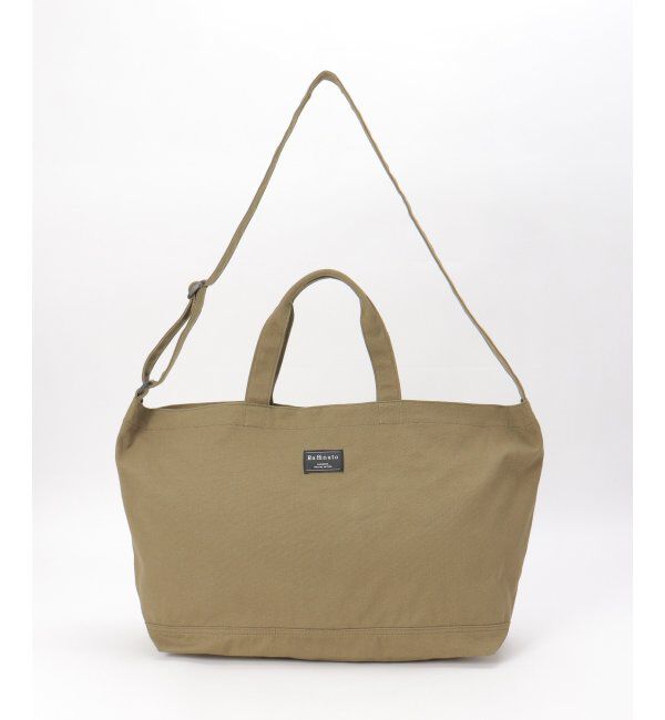 ikka「キャンバス2WAY ZIPショルダーバッグ」|その他|オリーブ