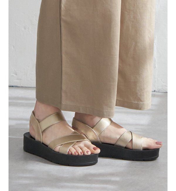 ikka「ラバークロスベルトサンダル」|その他|