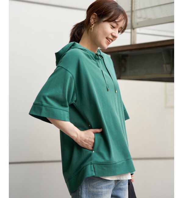 ikka「【親子おそろい】コットンUSAミニワッフルポケ付きパーカー」|パーカー|