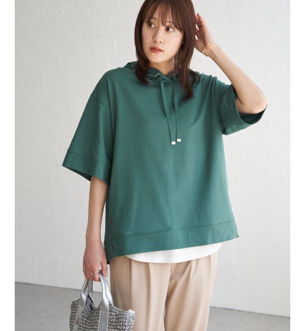 ikka「【親子おそろい】コットンUSAミニワッフルポケ付きパーカー」|パーカー|