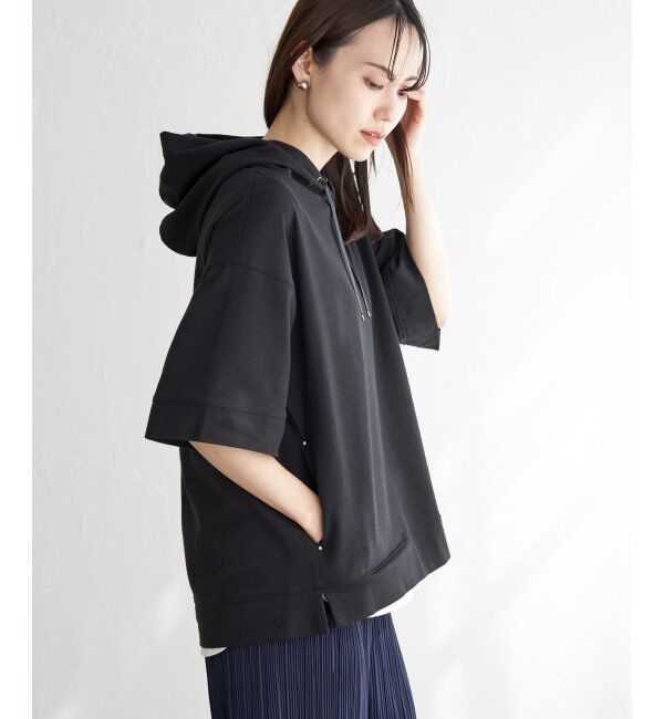 ikka「【親子おそろい】コットンUSAミニワッフルポケ付きパーカー」|パーカー|