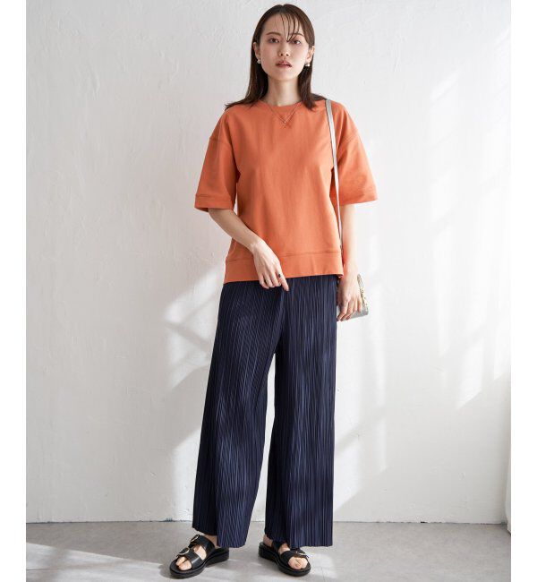 ikka「コットンUSAミニ裏毛半袖Tシャツ」|Tシャツ・カットソー|