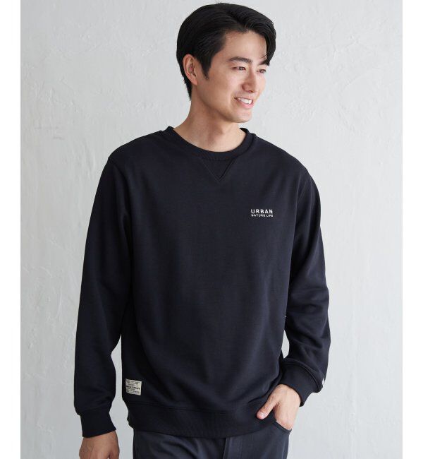 ikka「URBAN NATURE LIFE アーバンネイチャーライフ スウェットプルオーバー」|パーカー|ネイビーブルー