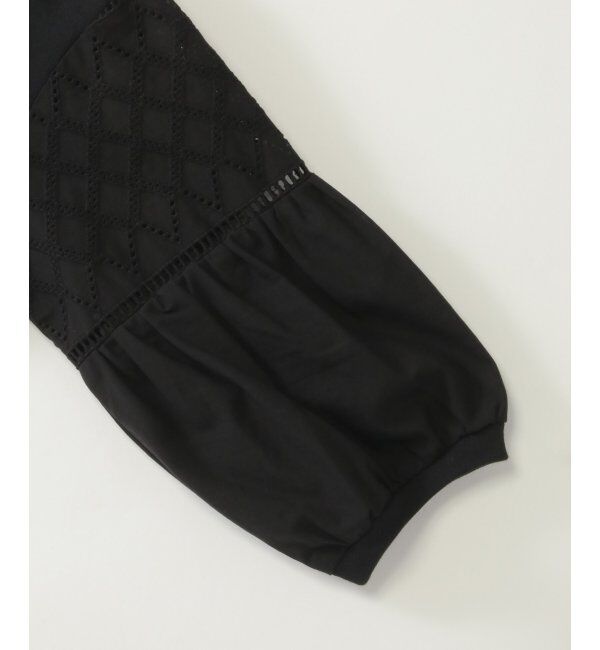 ikka kids「【親子おそろい】7分袖キカレース切り替えTシャツ」|Tシャツ・カットソー|