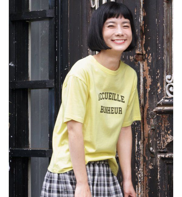 Lbc with Life「プリントロゴTシャツ」|Tシャツ・カットソー|イエロー