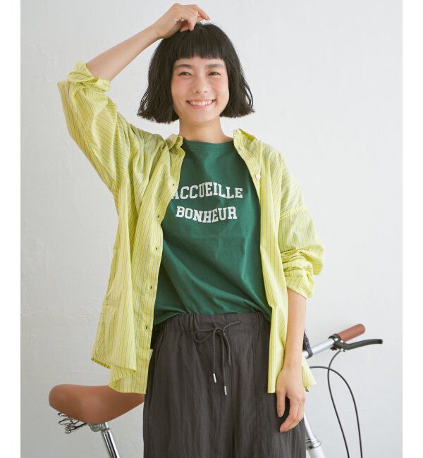 Lbc with Life「プリントロゴTシャツ」|Tシャツ・カットソー|グリーン