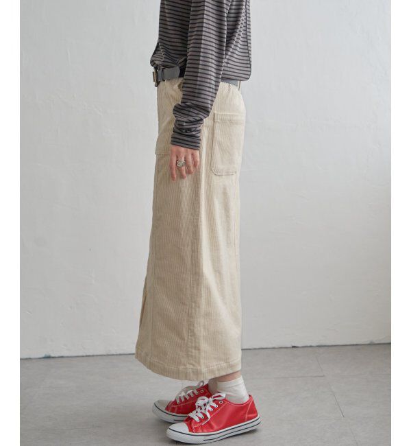 Lbc with Life「コーデュロイIラインスカート」|スカート|