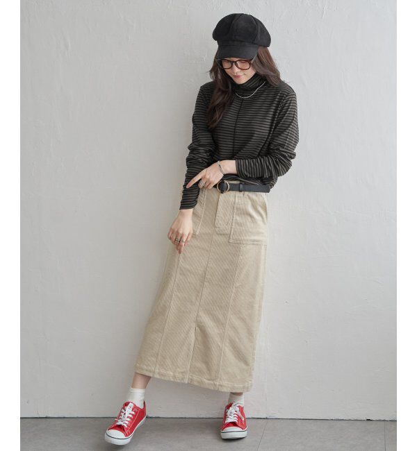 Lbc with Life「コーデュロイIラインスカート」|スカート|