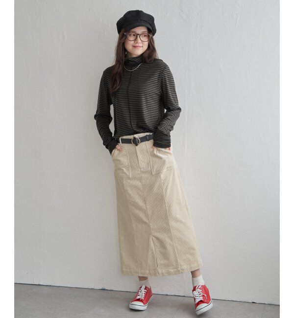 Lbc with Life「コーデュロイIラインスカート」|スカート|