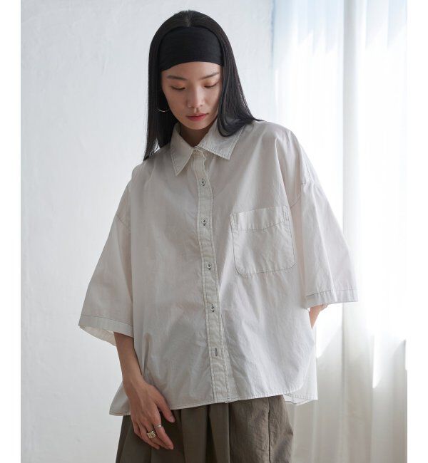 Lbc with Life「タイプライターハンソデＢＯＸシャツ」|シャツ・ブラウス|