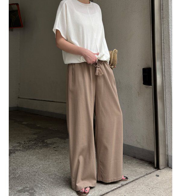 Lbc with Life「リネン混タッセルベルトイージーパンツ」|その他|