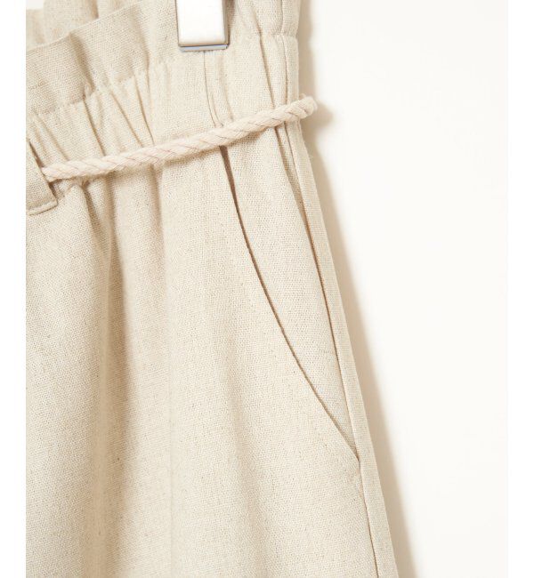 Lbc with Life「リネン混タッセルベルトイージーパンツ」|その他|