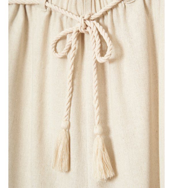 Lbc with Life「リネン混タッセルベルトイージーパンツ」|その他|