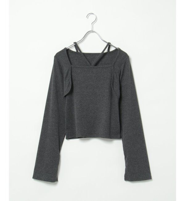 VENCE share style「リブボレロ風トップス」|Tシャツ・カットソー|