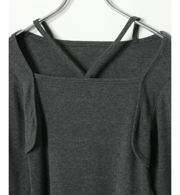 VENCE share style「リブボレロ風トップス」|Tシャツ・カットソー|